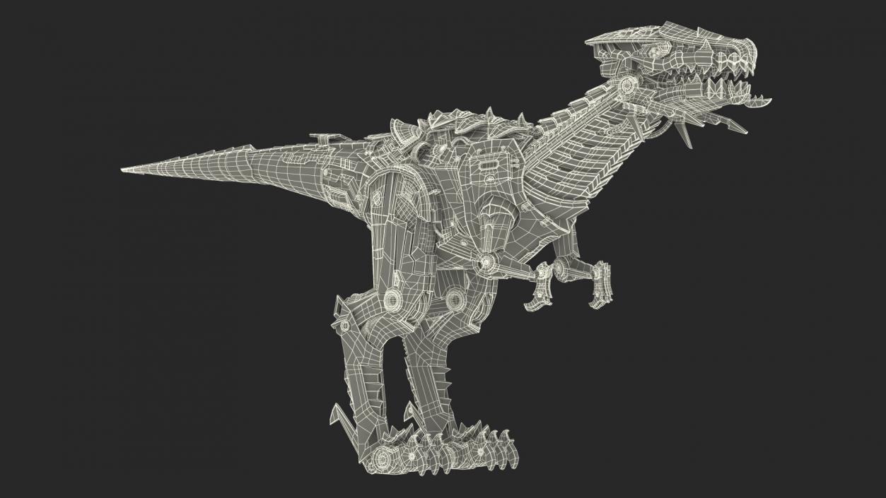 3D model Robotic Dinosaur Rigged 2