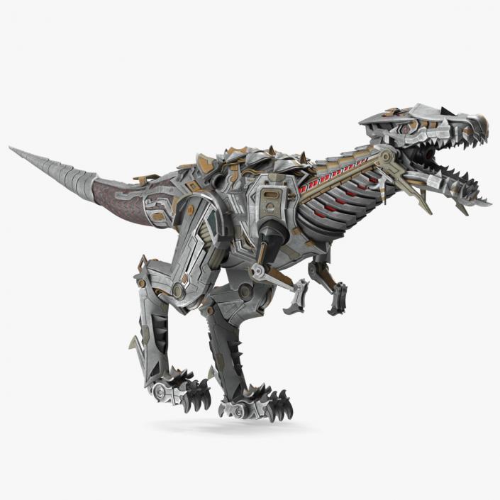 3D model Robotic Dinosaur Rigged 2