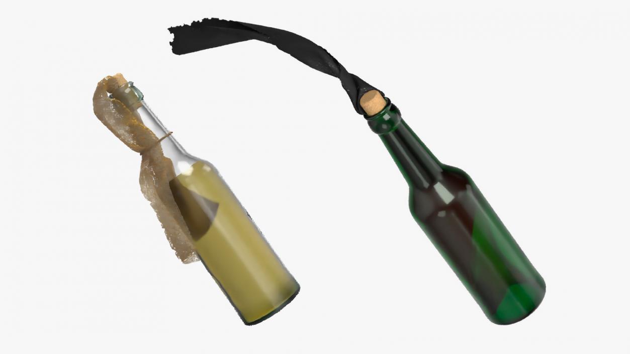 3D Molotov Cocktails Collection model