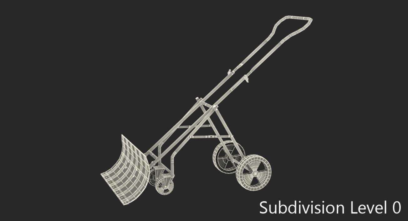 Rolling Snow Shovel 3D model