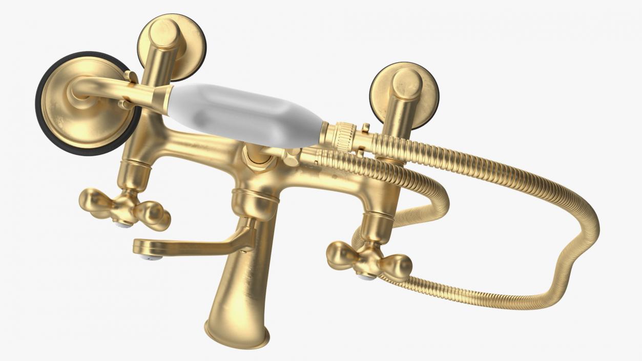 3D model Classic Shower Mixer Gold