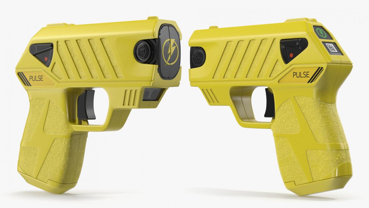 LASER Pulse Compact StunGun Yellow 3D model