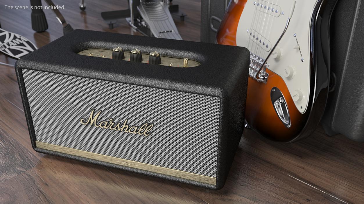 3D Marshall Stanmore II Wireless Bluetooth Speaker Black model