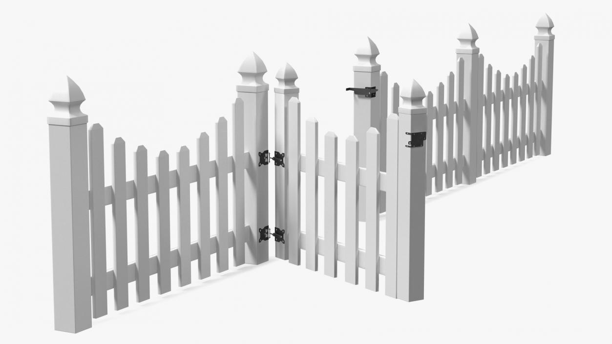 3D model Fence Sections Collection