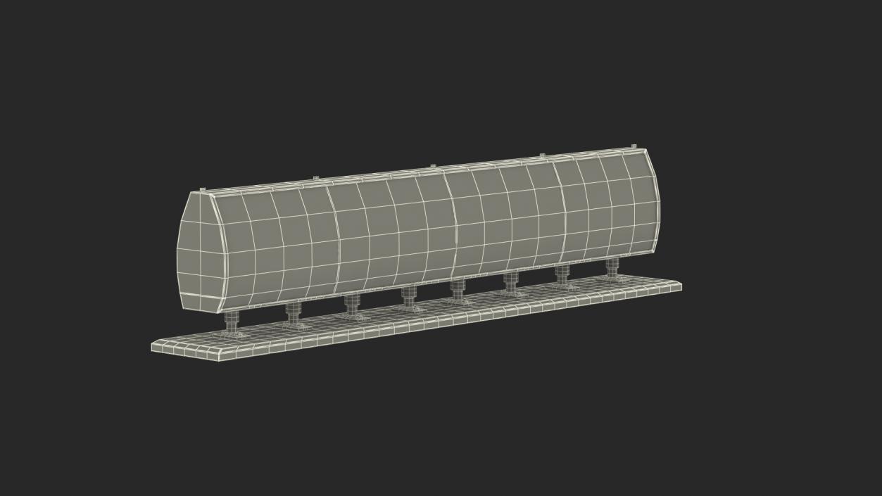 Airport Runway Marking Sign 3D