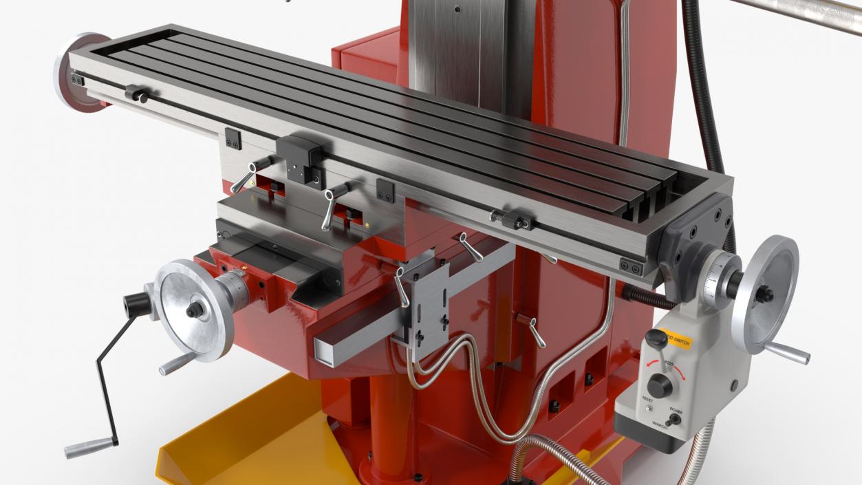 Milling Machine Red 3D model