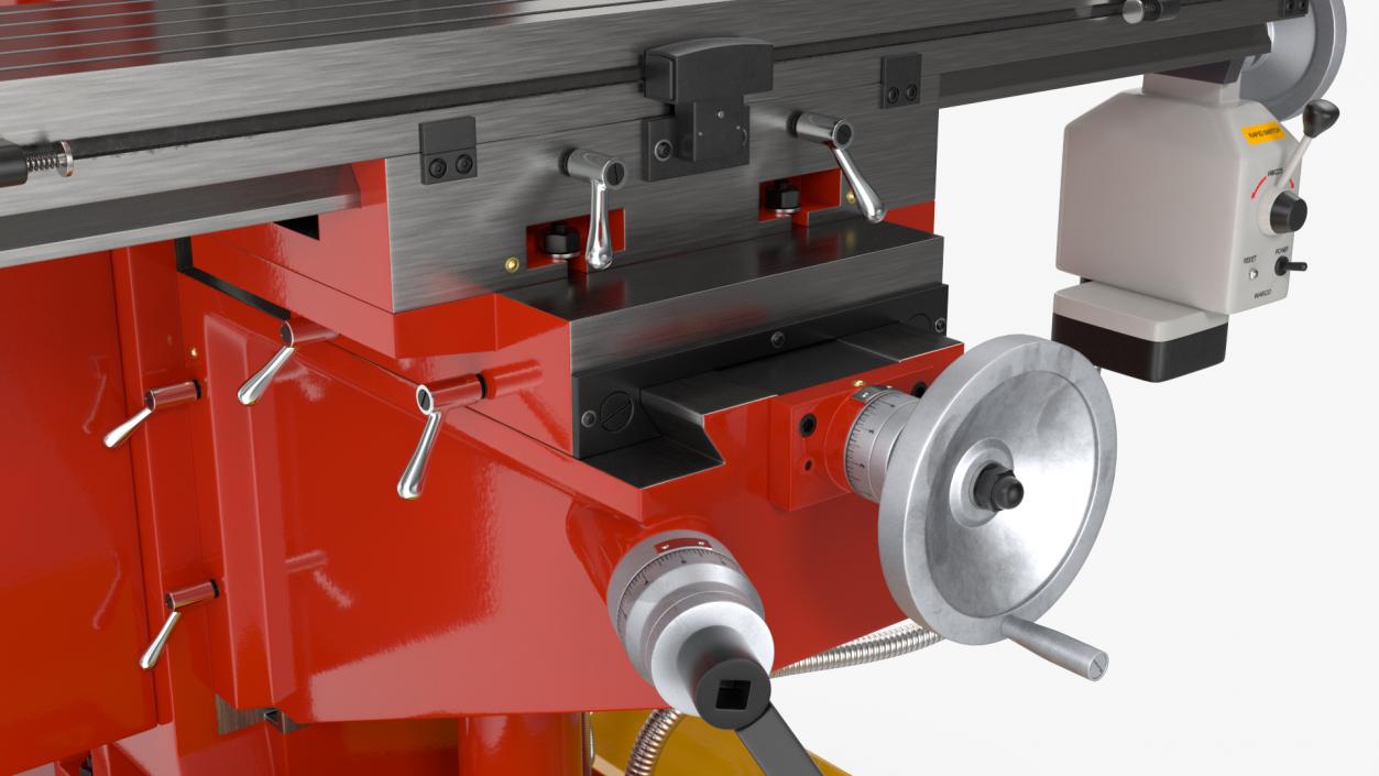 Milling Machine Red 3D model