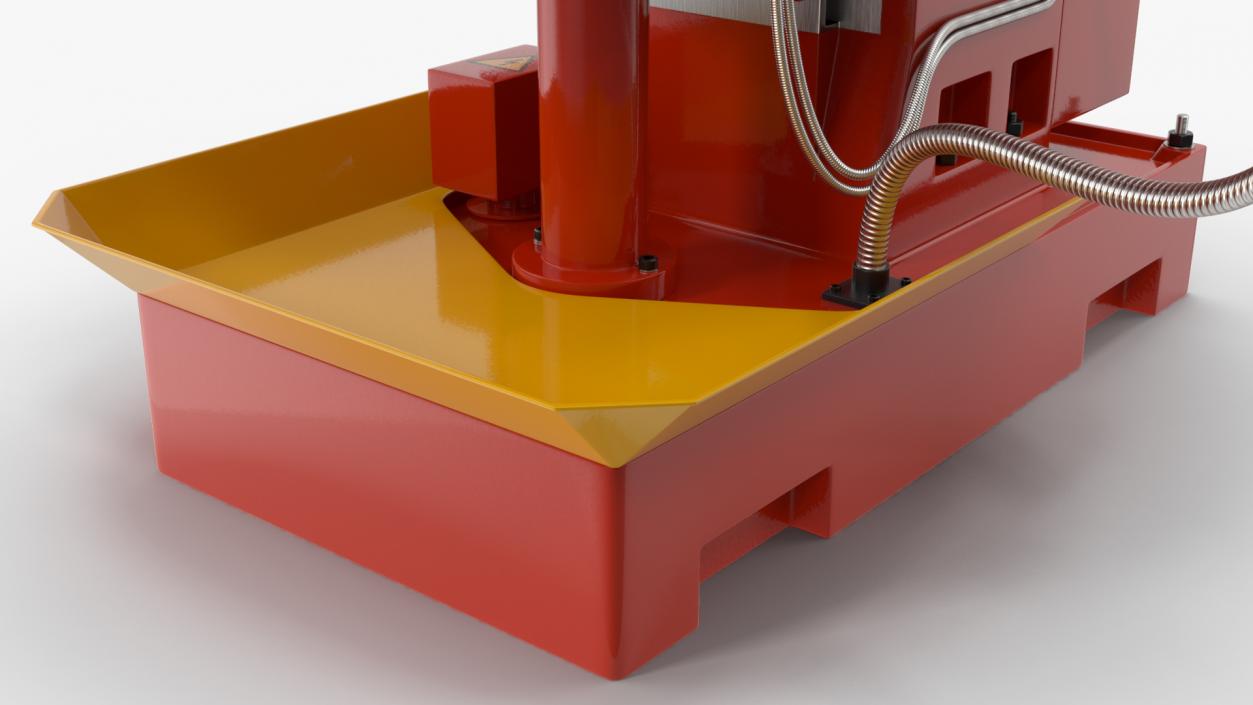 Milling Machine Red 3D model