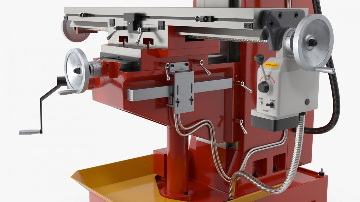 Milling Machine Red 3D model