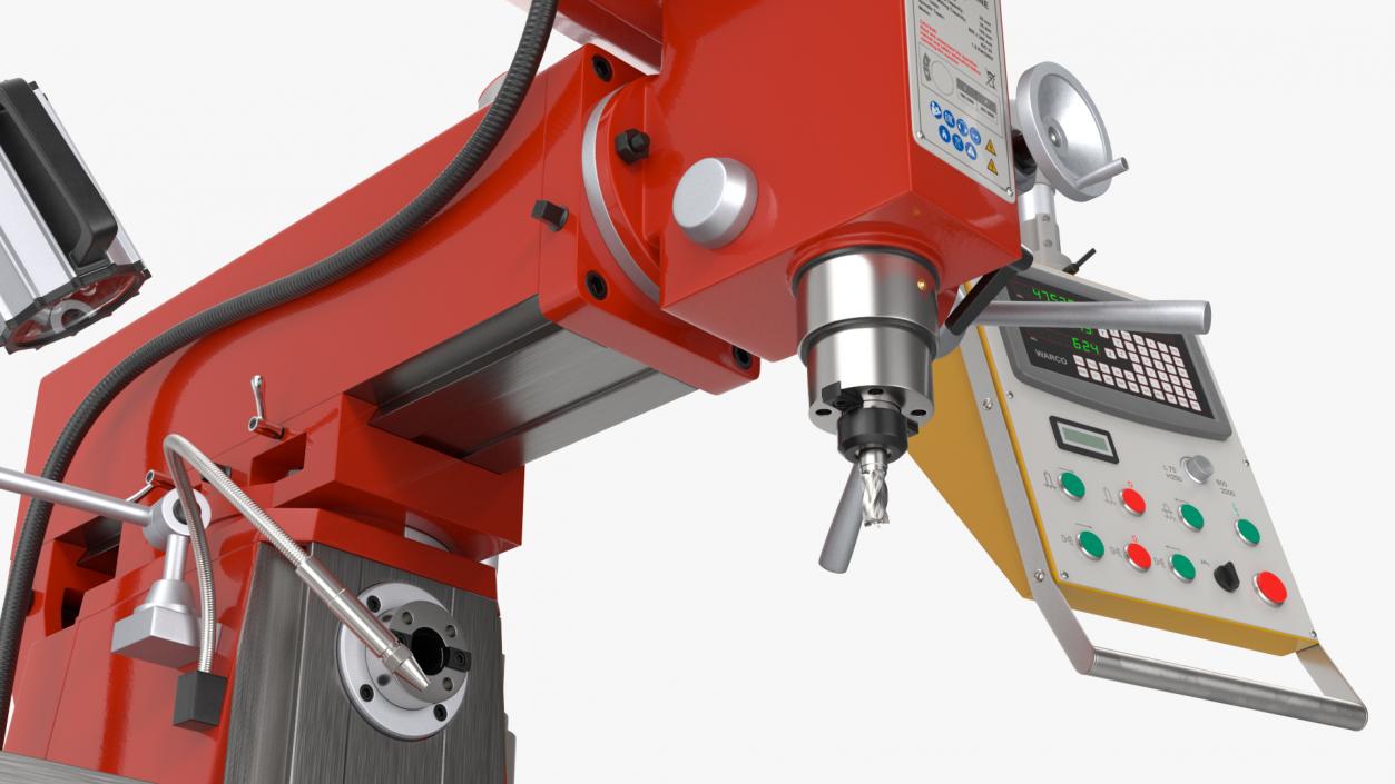 Milling Machine Red 3D model