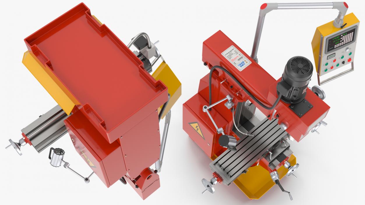 Milling Machine Red 3D model