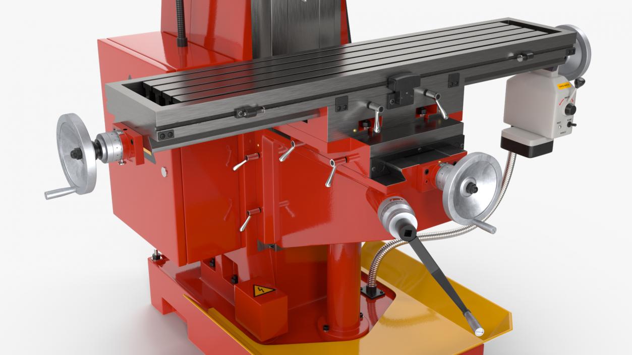 Milling Machine Red 3D model