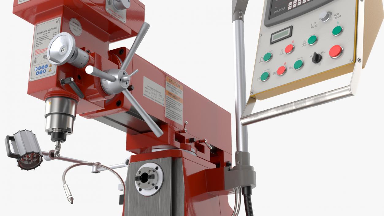 Milling Machine Red 3D model