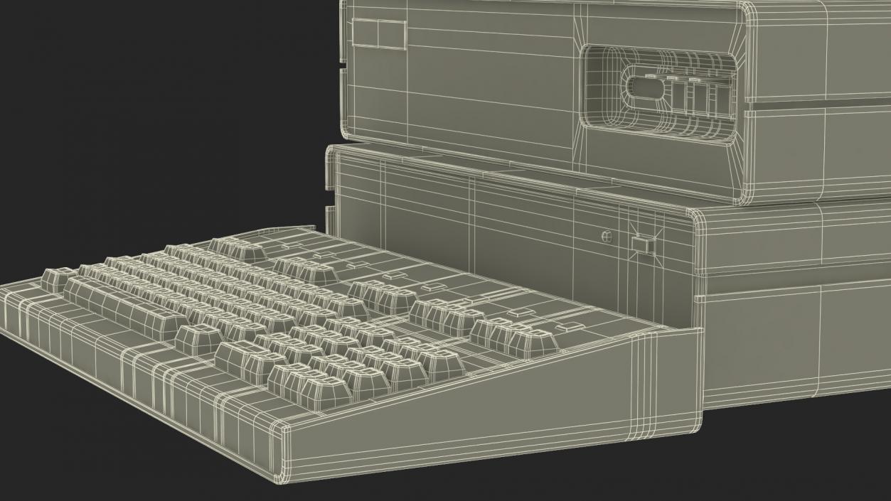 3D DVK-2 Retro Computer Turned Off