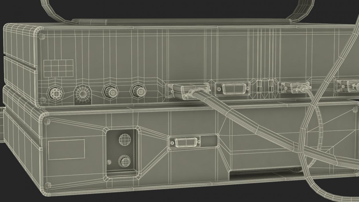 3D DVK-2 Retro Computer Turned Off