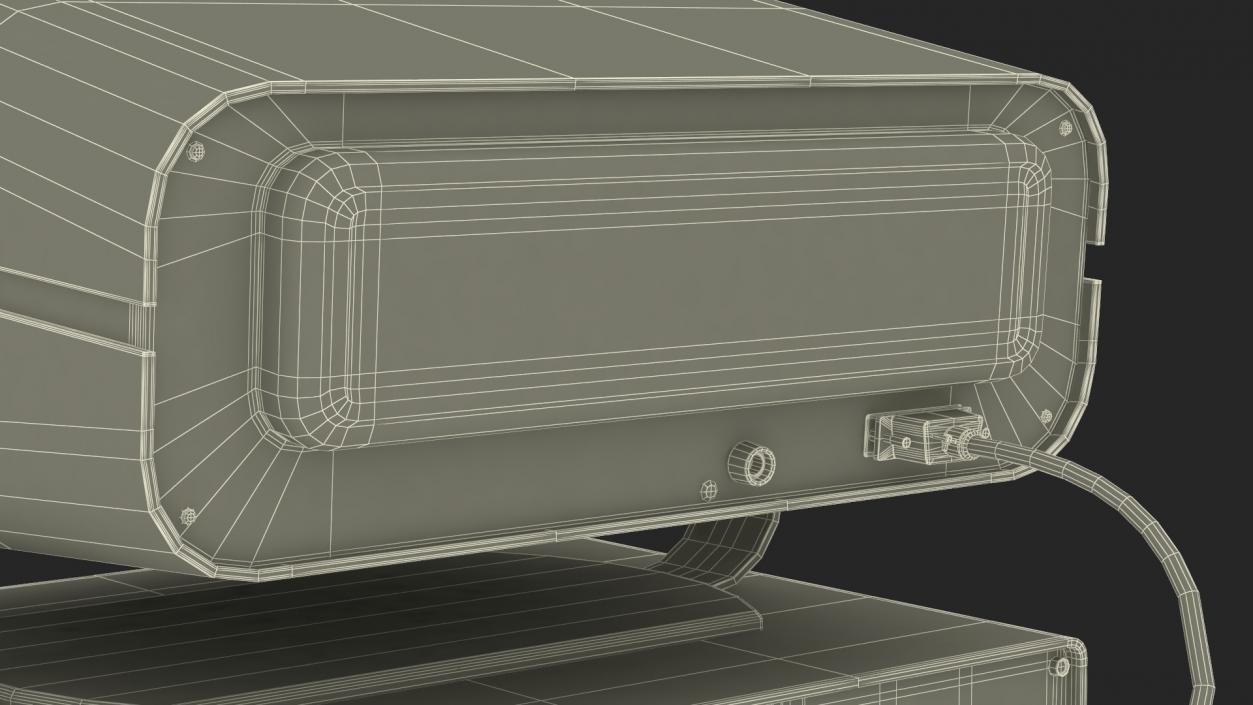 3D DVK-2 Retro Computer Turned Off