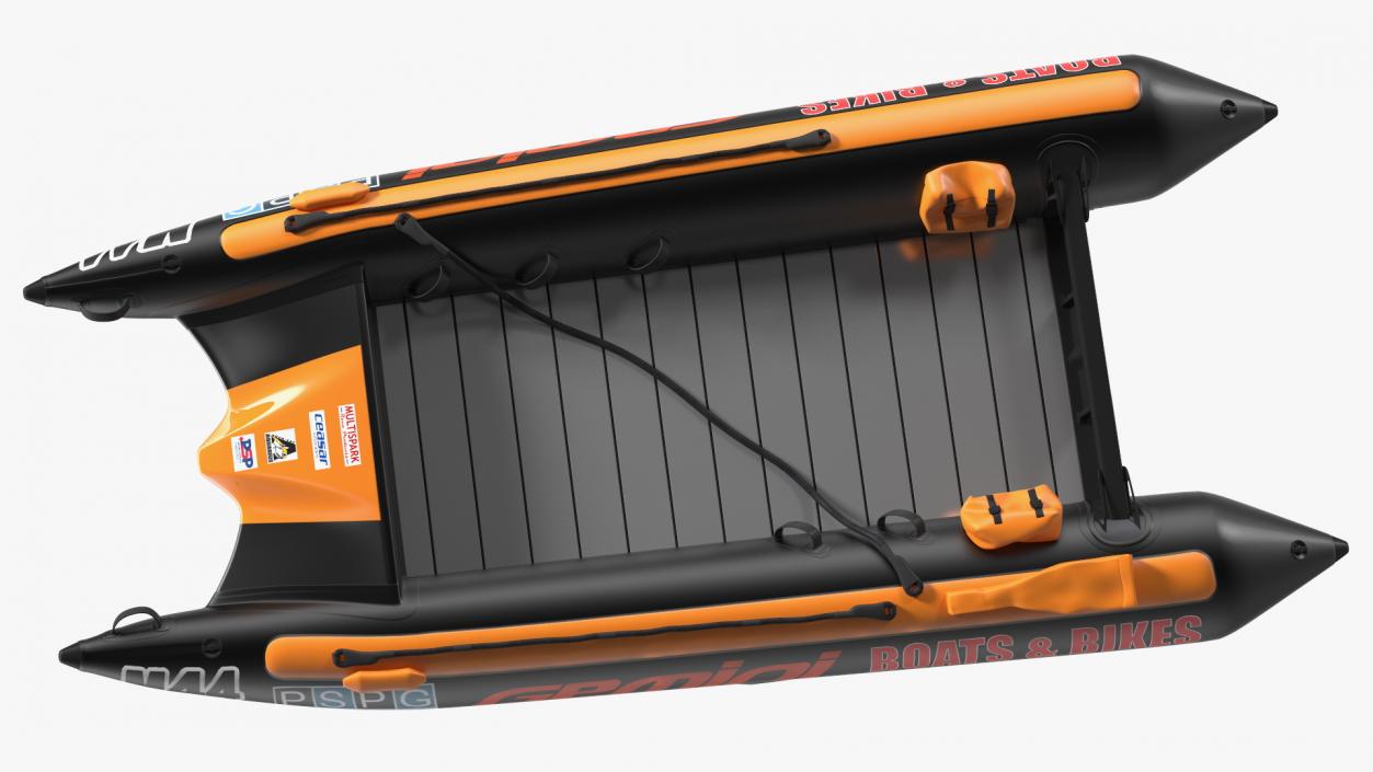 3D model Racing Boat Gemini Zapcat F1 Orange