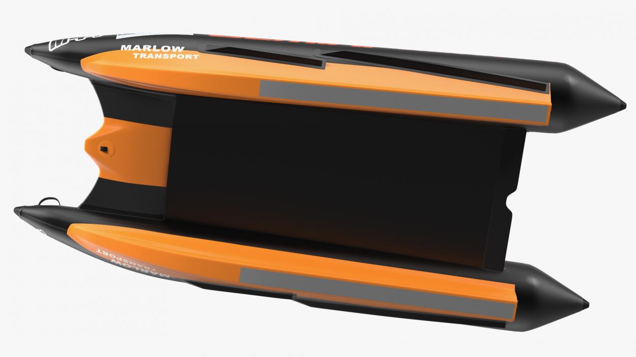 3D model Racing Boat Gemini Zapcat F1 Orange