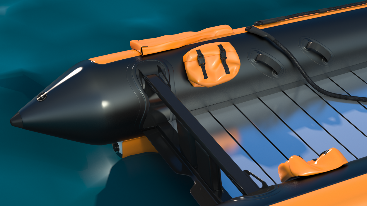 3D model Racing Boat Gemini Zapcat F1 Orange