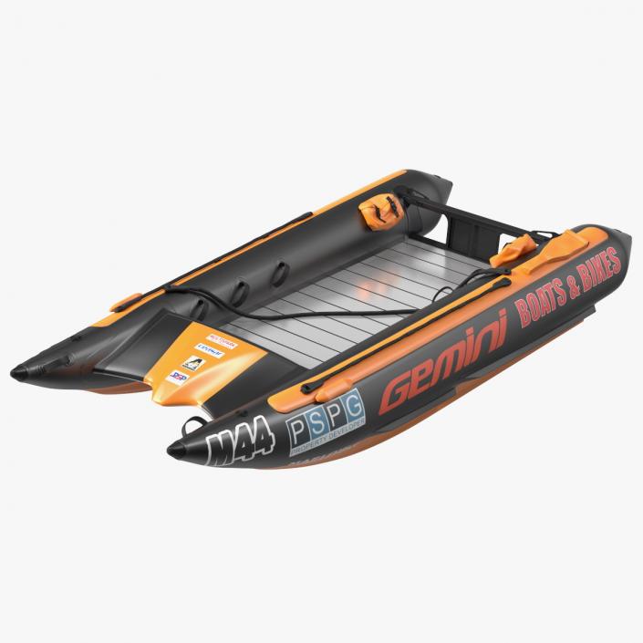 3D model Racing Boat Gemini Zapcat F1 Orange