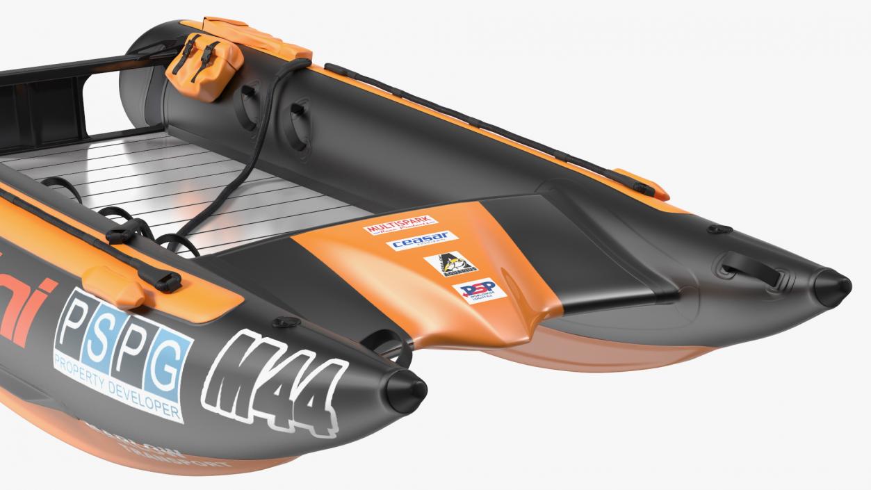 3D model Racing Boat Gemini Zapcat F1 Orange