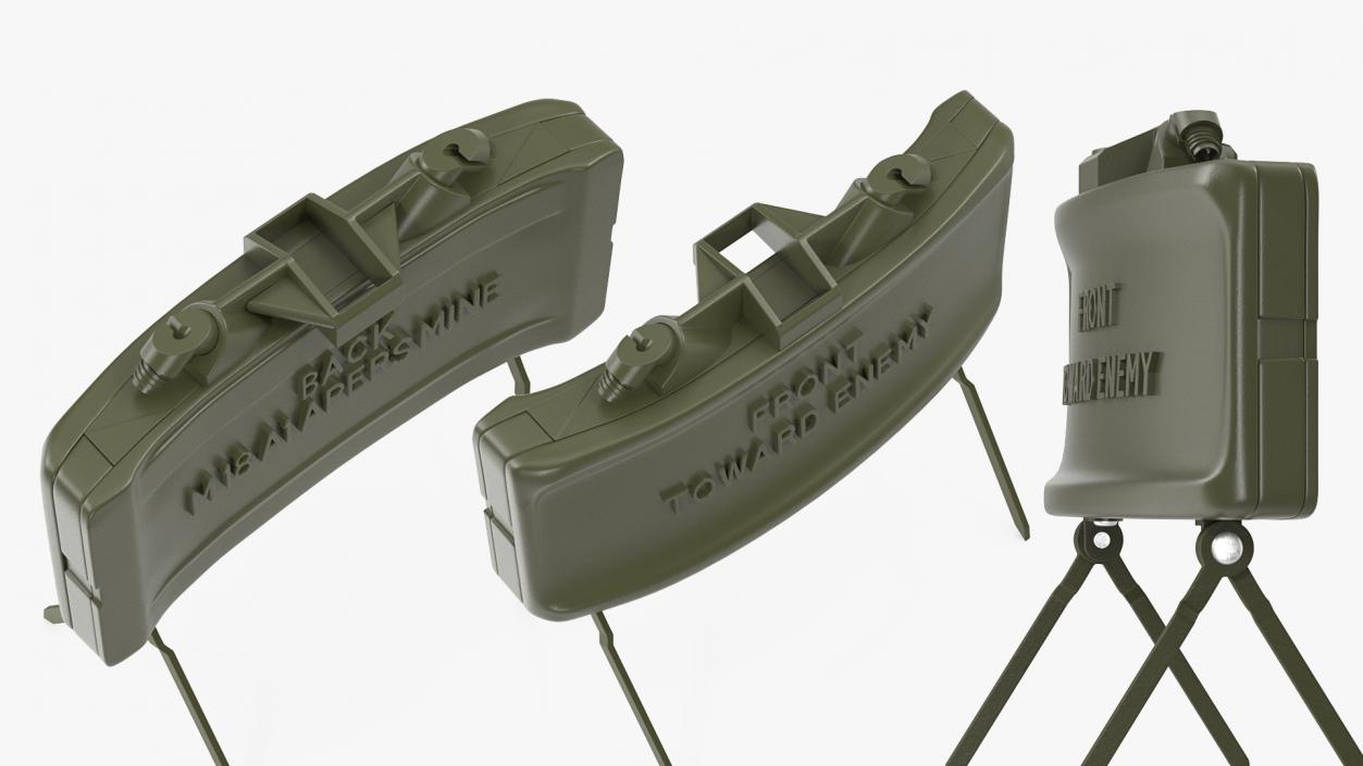 M18A1 Claymore Anti Personnel Mine 3D model