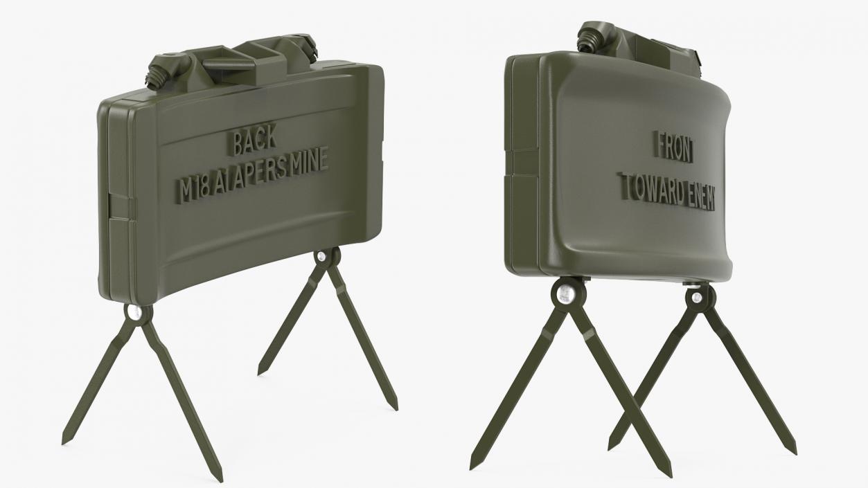 M18A1 Claymore Anti Personnel Mine 3D model