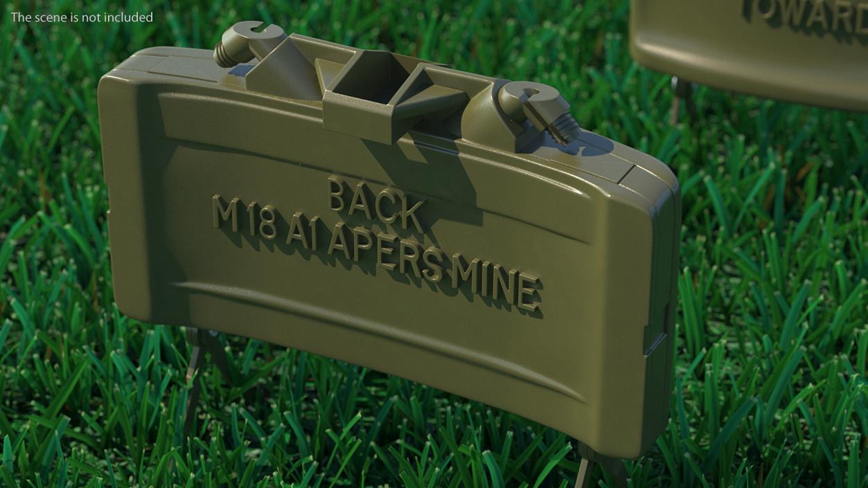 M18A1 Claymore Anti Personnel Mine 3D model