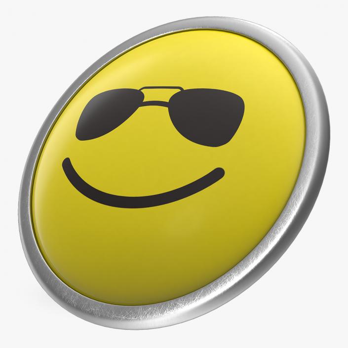 Sunglasses Face Pin 3D model