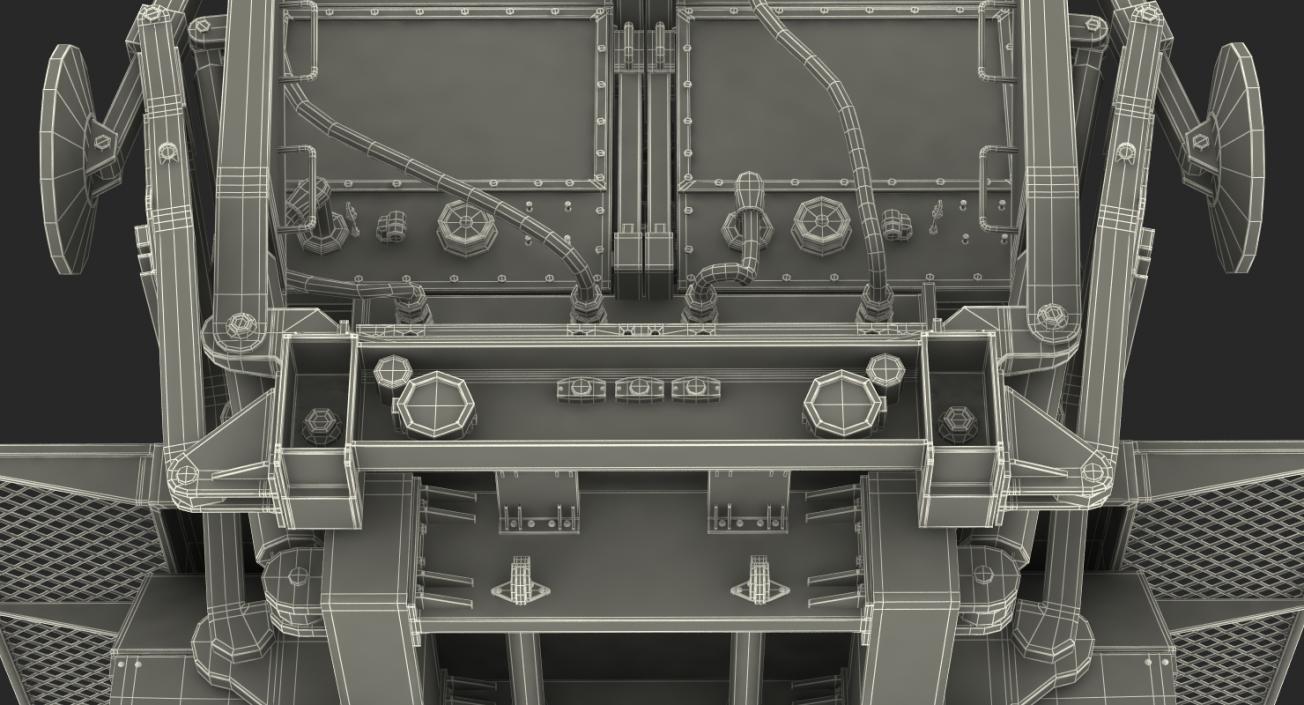 MIM-104 Patriot Surface to Air Missile SAM Rigged 3D model