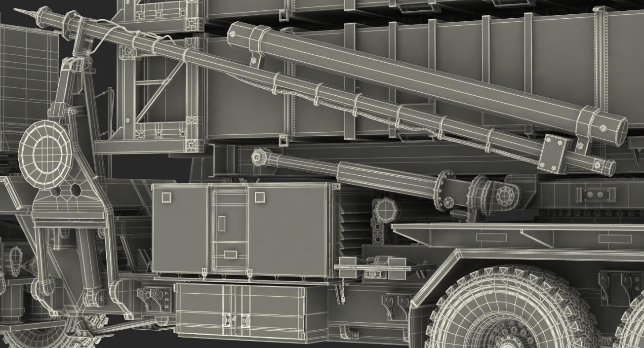 MIM-104 Patriot Surface to Air Missile SAM Rigged 3D model