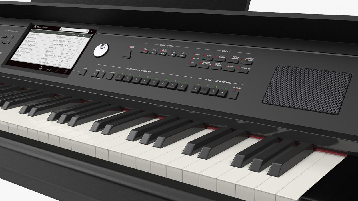 3D model Yamaha Clavinova CVP-709 Black