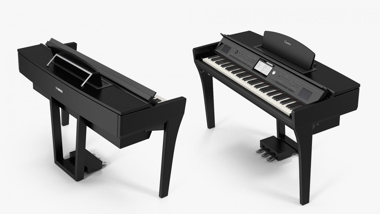 3D model Yamaha Clavinova CVP-709 Black