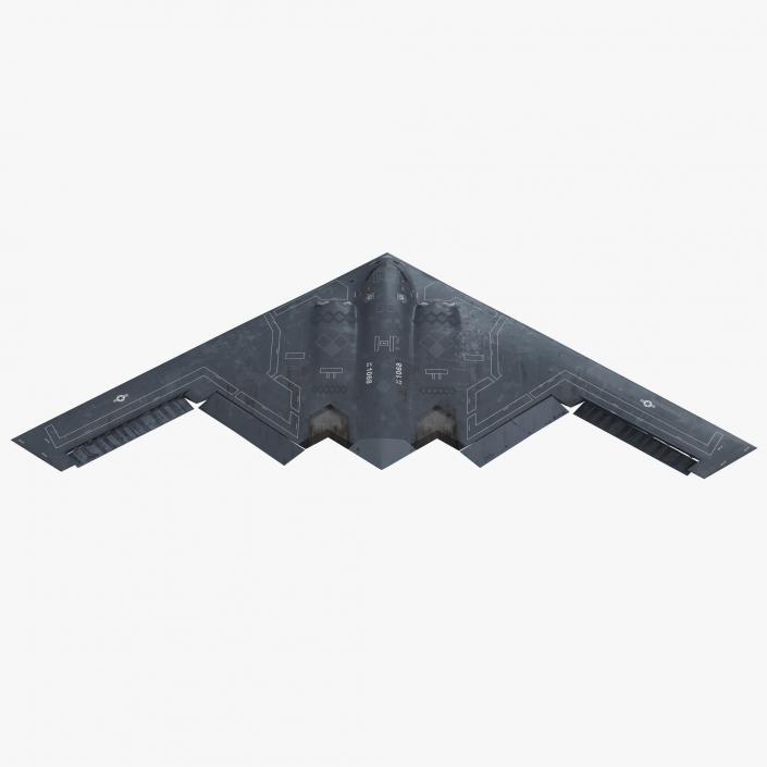 Stealth Bomber B-2 Spirit Rigged 3D