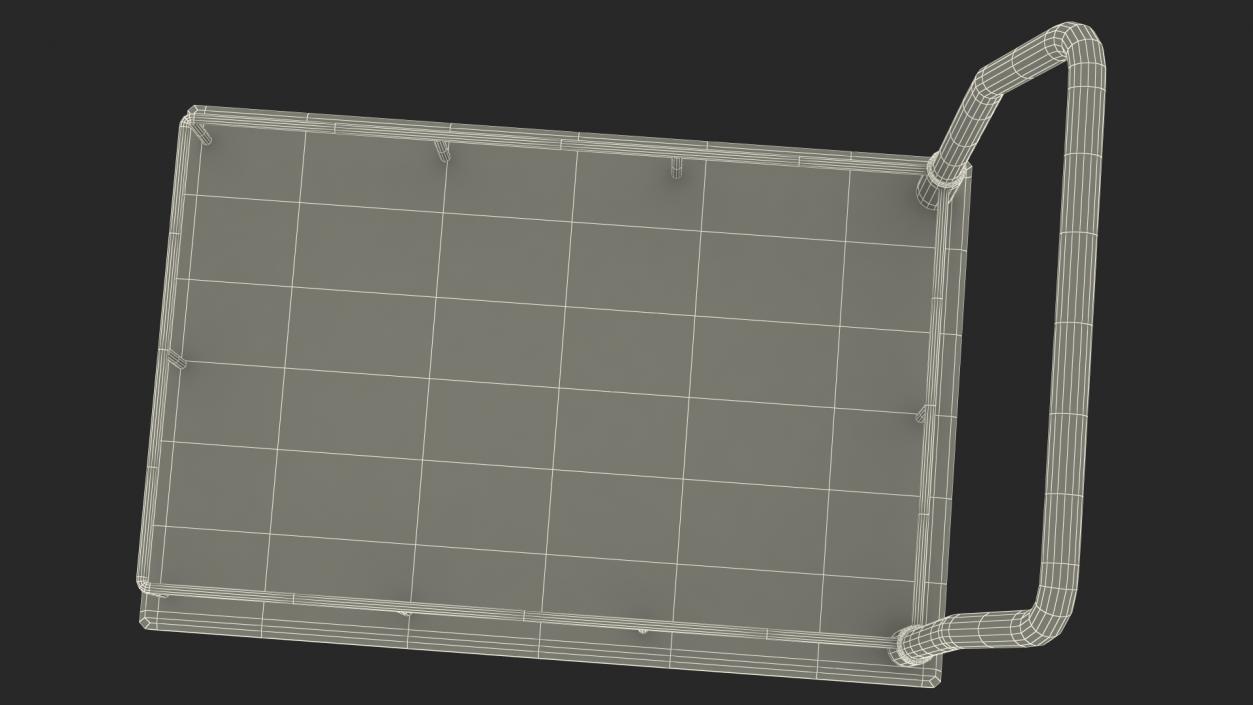 3D Trolley Low Platform with Railing model