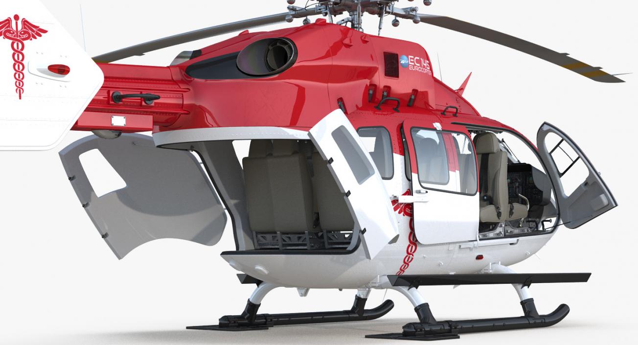 3D Air Ambulance Helicopters Collection