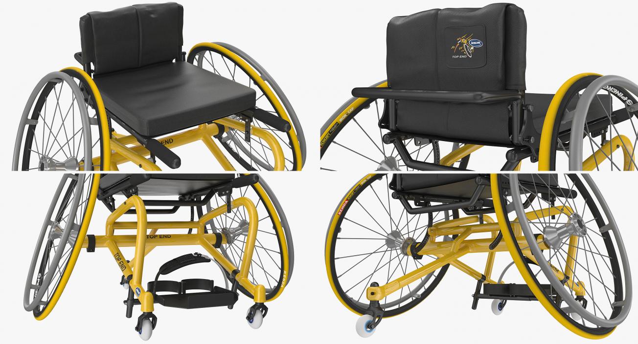 Wheelchairs 3D Models Collection 4 3D model