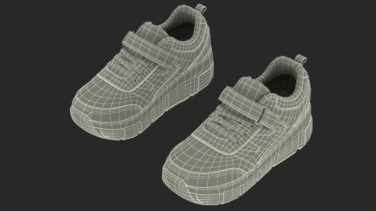 3D Baby Shoes Collection 3 model