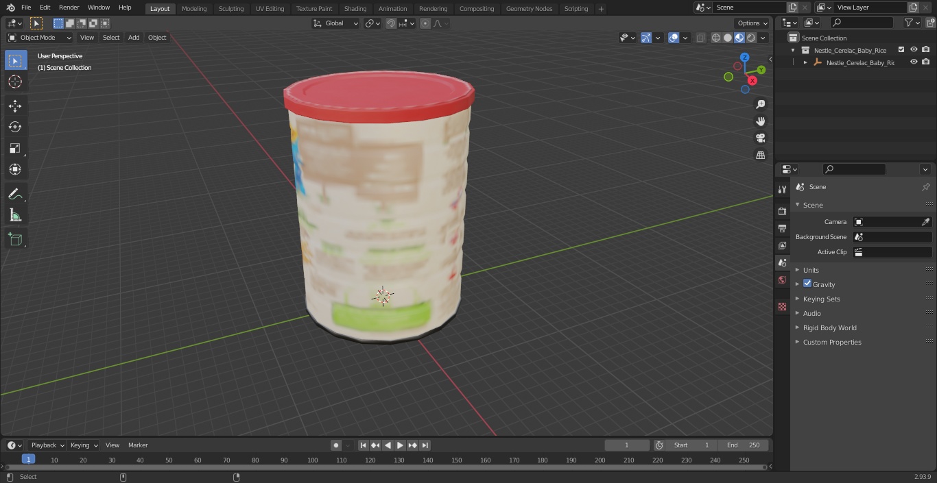 Nestle Cerelac Baby Rice 3D model