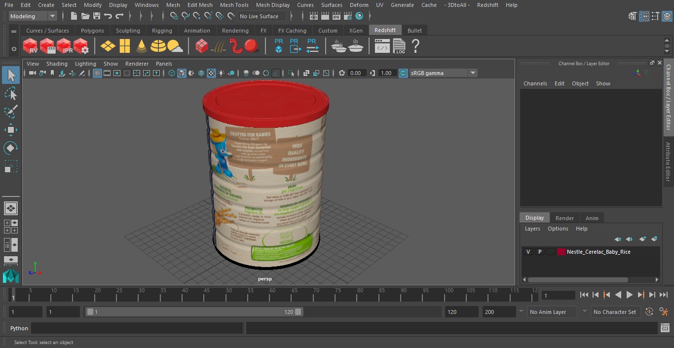 Nestle Cerelac Baby Rice 3D model