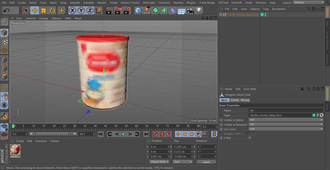 Nestle Cerelac Baby Rice 3D model