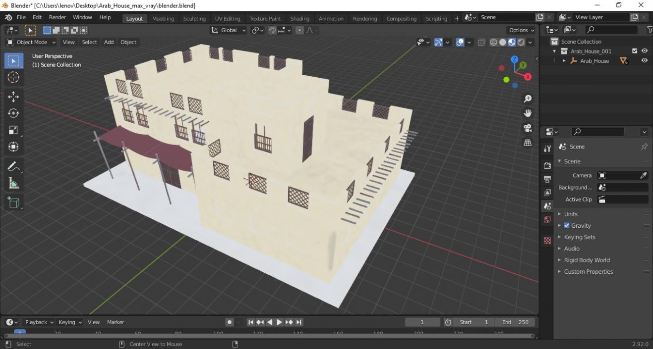 3D model Arab House