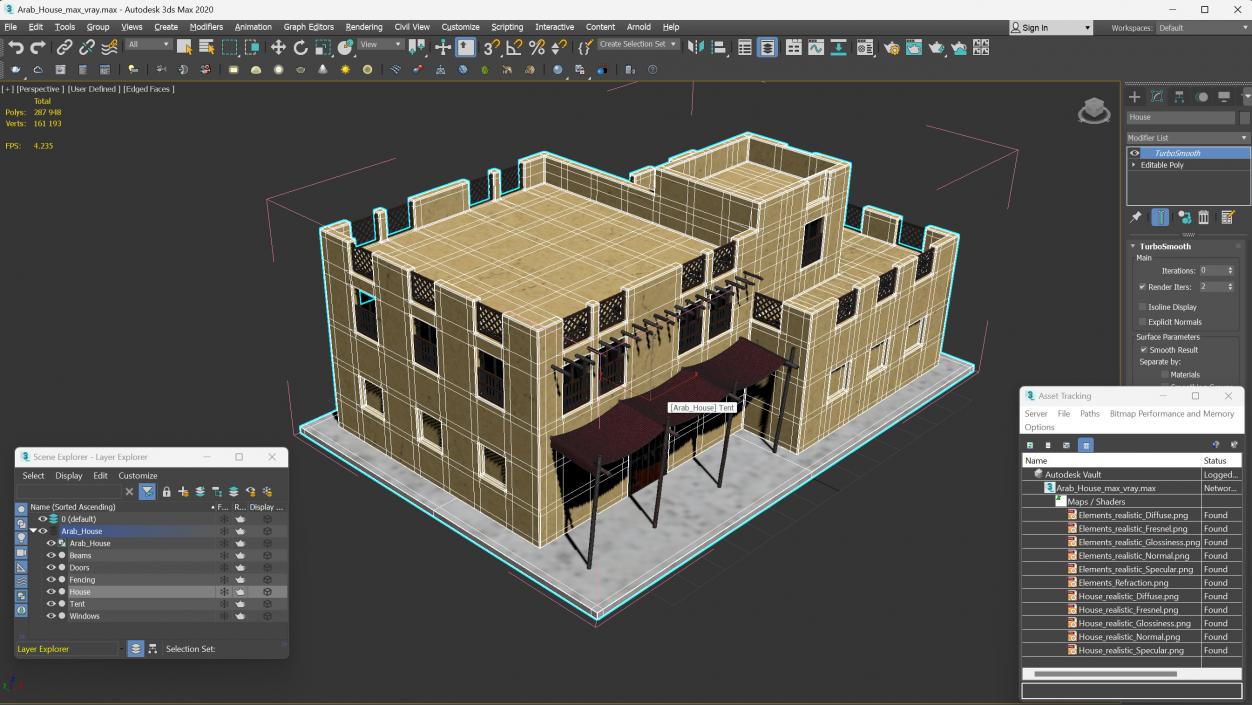 3D model Arab House