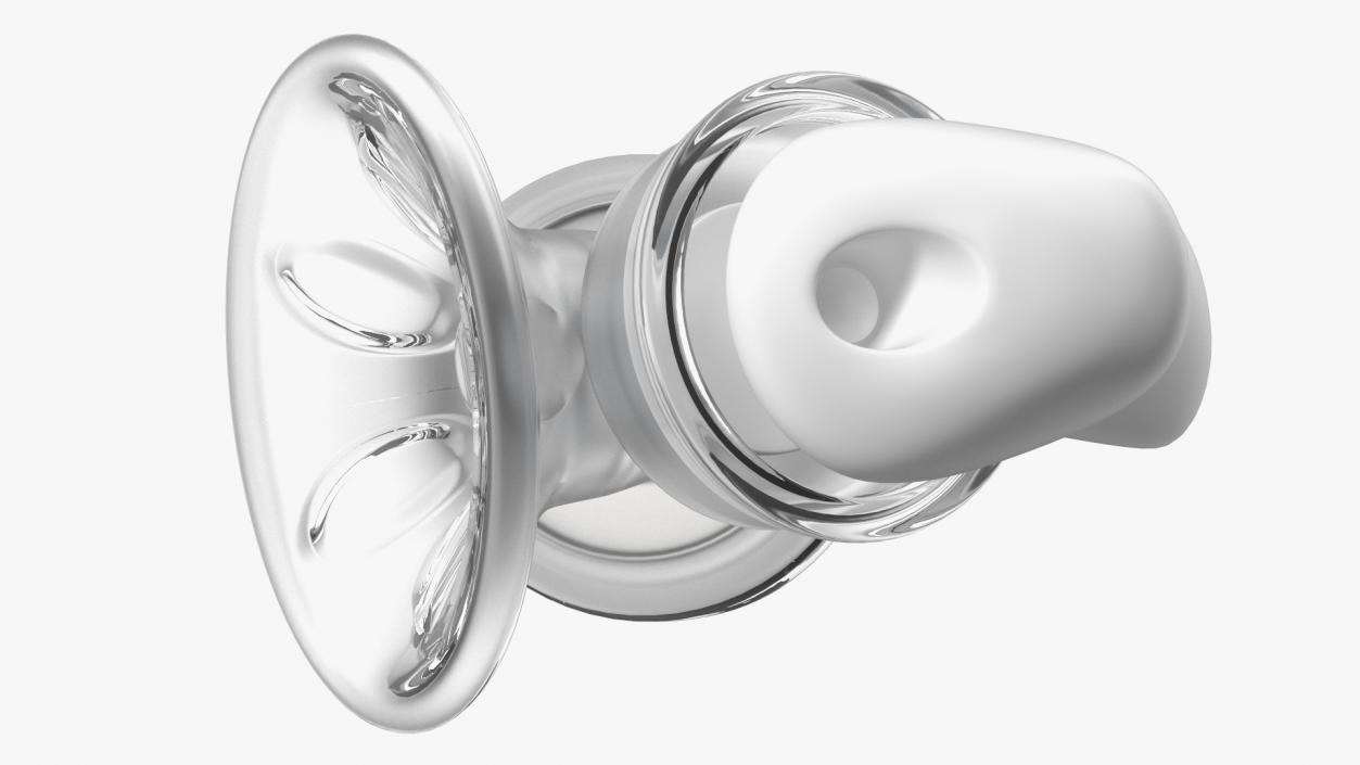 3D Manual Breast Pump with Milk model