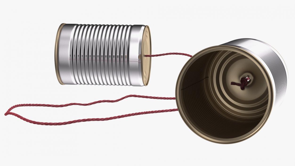 Tin Can Telephone 3D