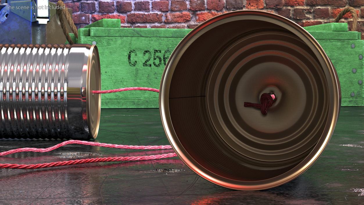 Tin Can Telephone 3D