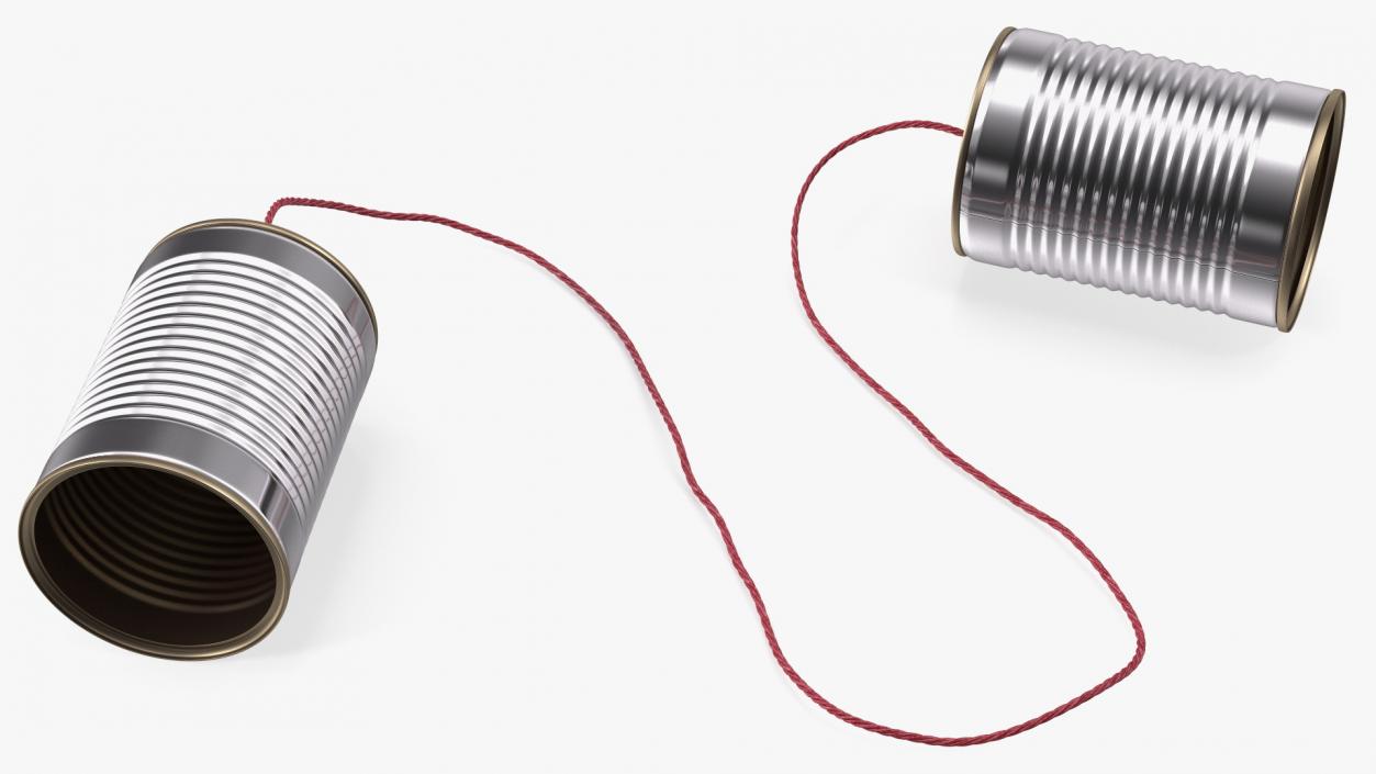 Tin Can Telephone 3D