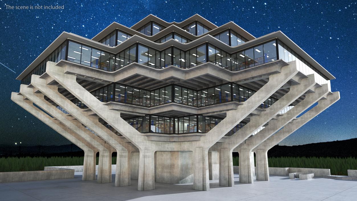 3D Geisel Library Night Light