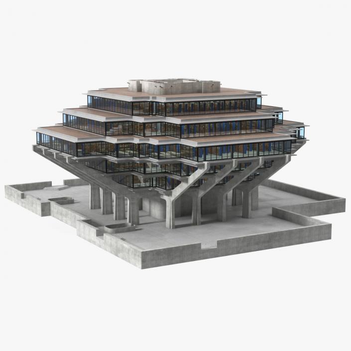 3D Geisel Library Night Light