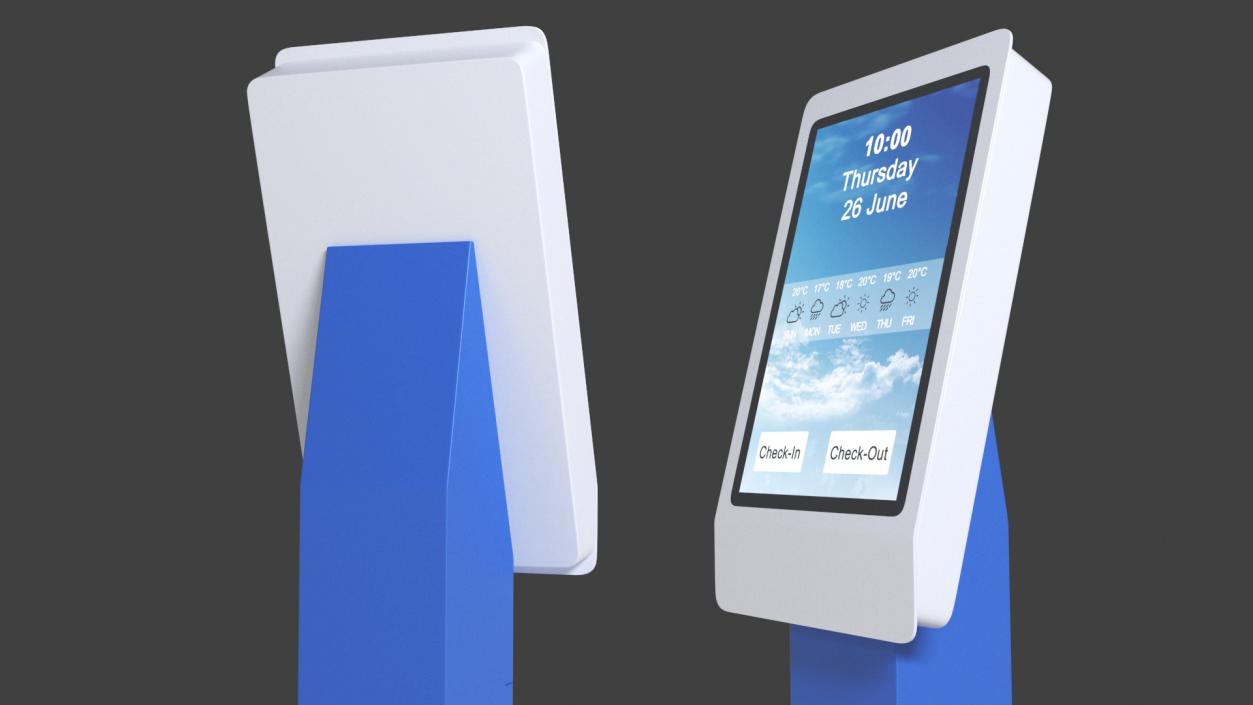 3D Hotel Kiosk 3 model